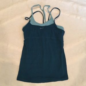 Blue Nike Athletic Top w/ Built-In Bra